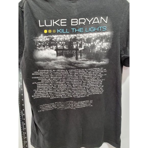 Luke Bryan "Kill the Lights" Tour T-Shirt. Ladies Small (Pre-Owned) - Picture 2 of 5
